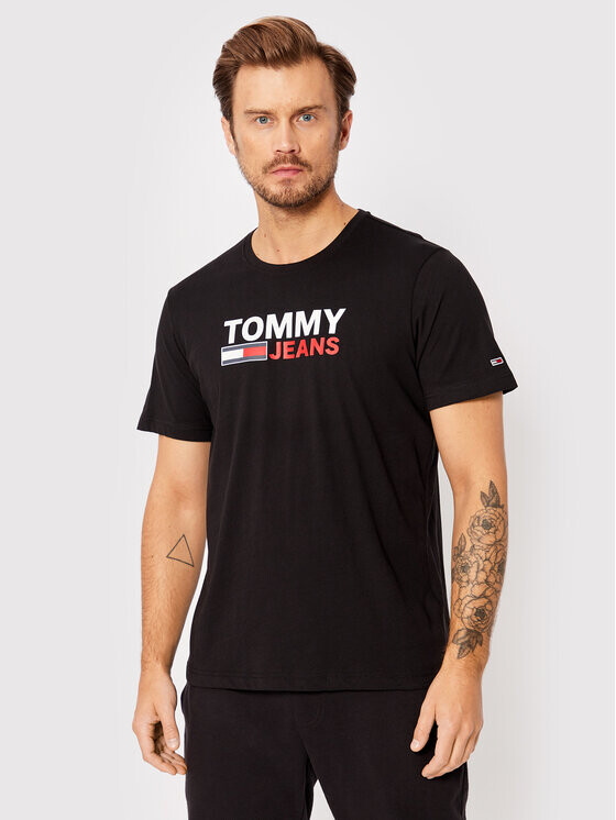

Футболка стандартного кроя Tommy Jeans, черный