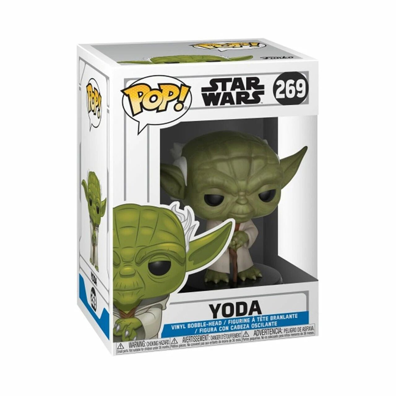 

Фанко Поп! Голова-качалка - Звездные войны, Войны клонов - Йода № 269 Funko