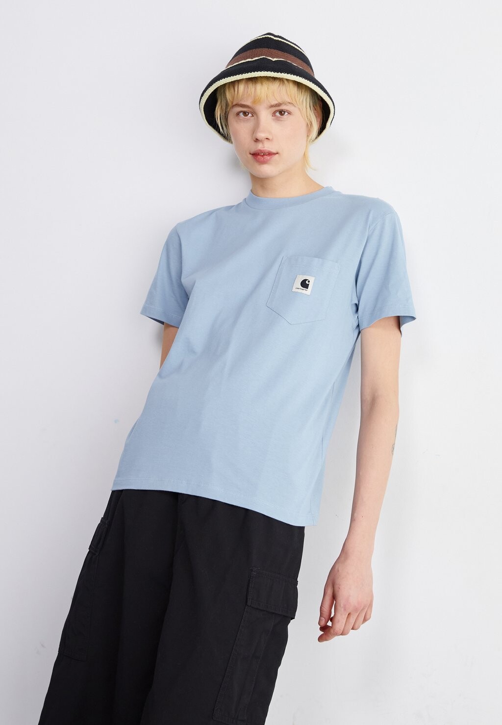 

Базовая футболка Carhartt WIP, матово-синяя, Синий