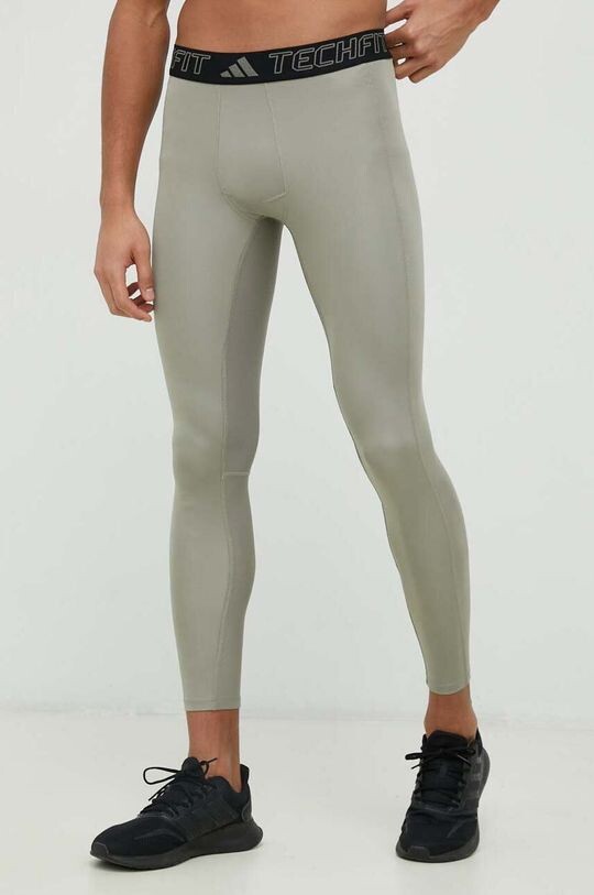 

Леггинсы для тренировок Techfit adidas Performance, зеленый