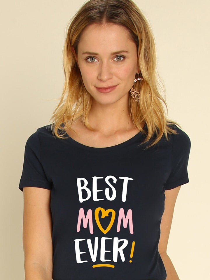 

Футболка WOOOP Best Mom Ever, темно-синий