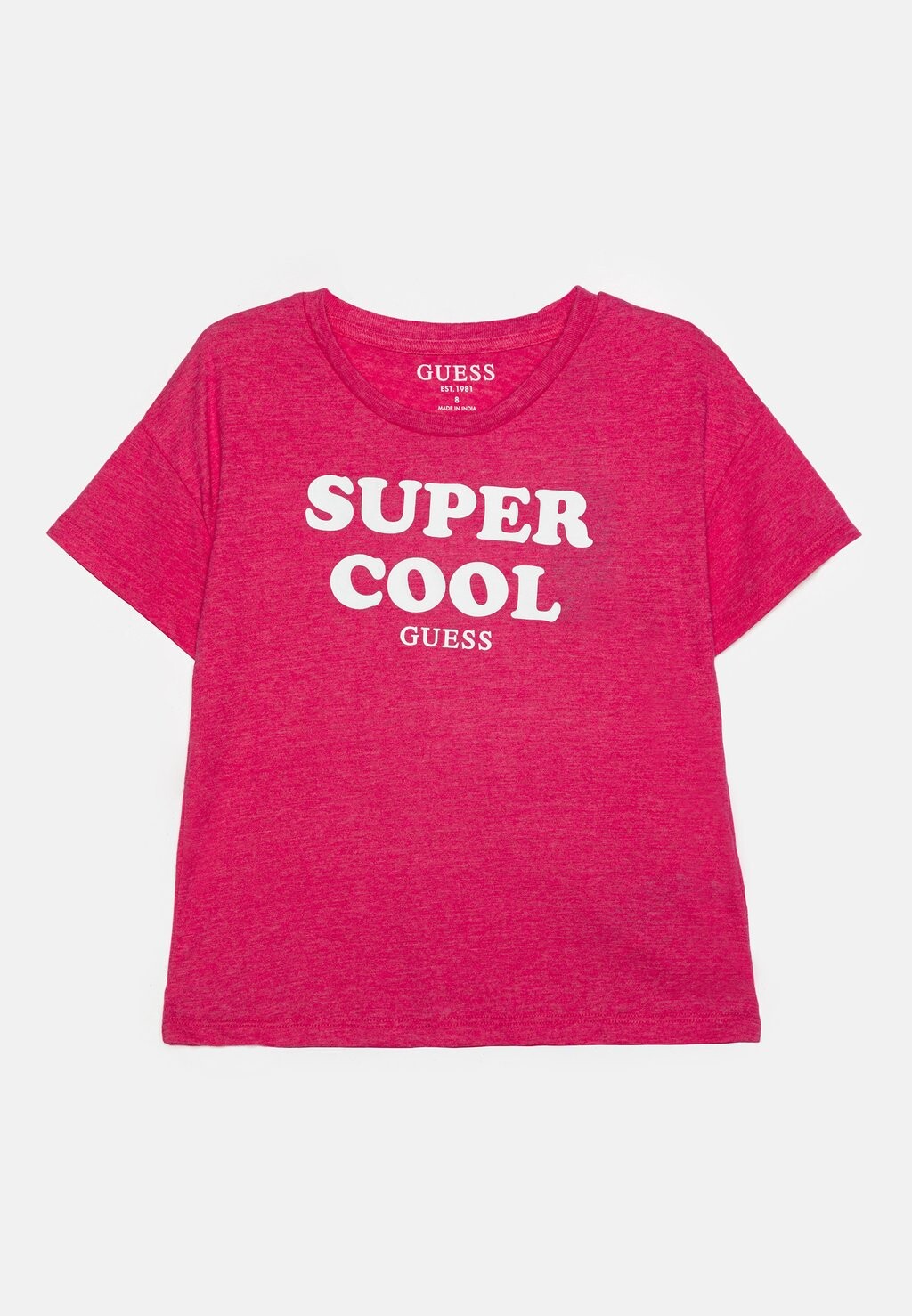 

Футболка с принтом JUNIOR Guess, цвет fuchsia