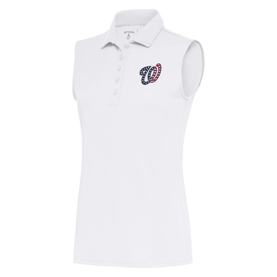 

Поло без рукавов Antigua Washington Nationals, белый