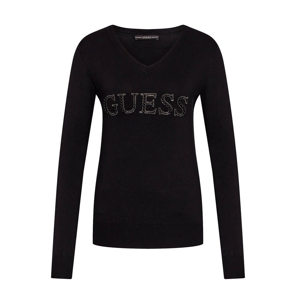

Свитер Guess W2YR26 Z2NQ0 V Neck, черный
