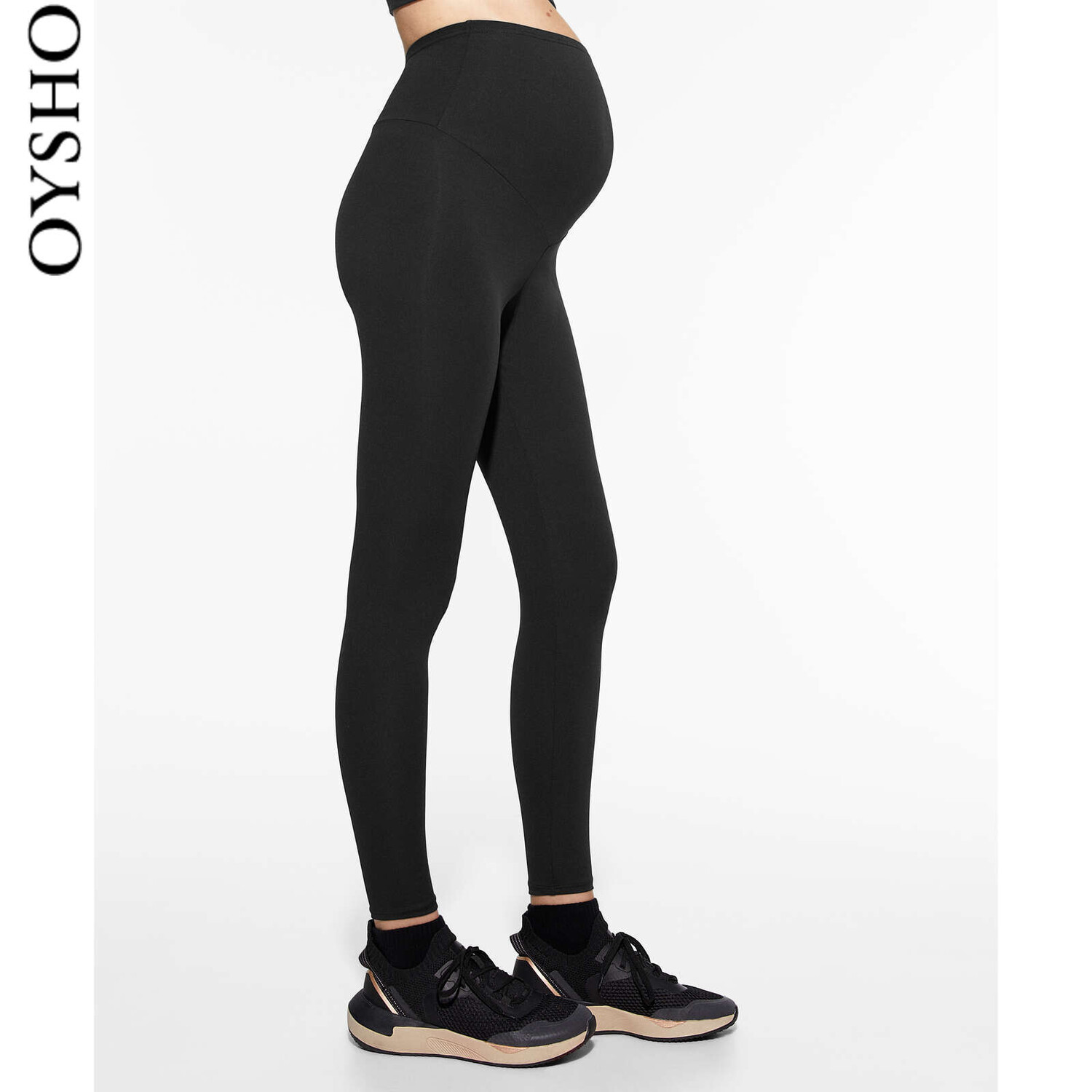 

Спортивные колготки для фитнеса Oysho с высокой талией, черный