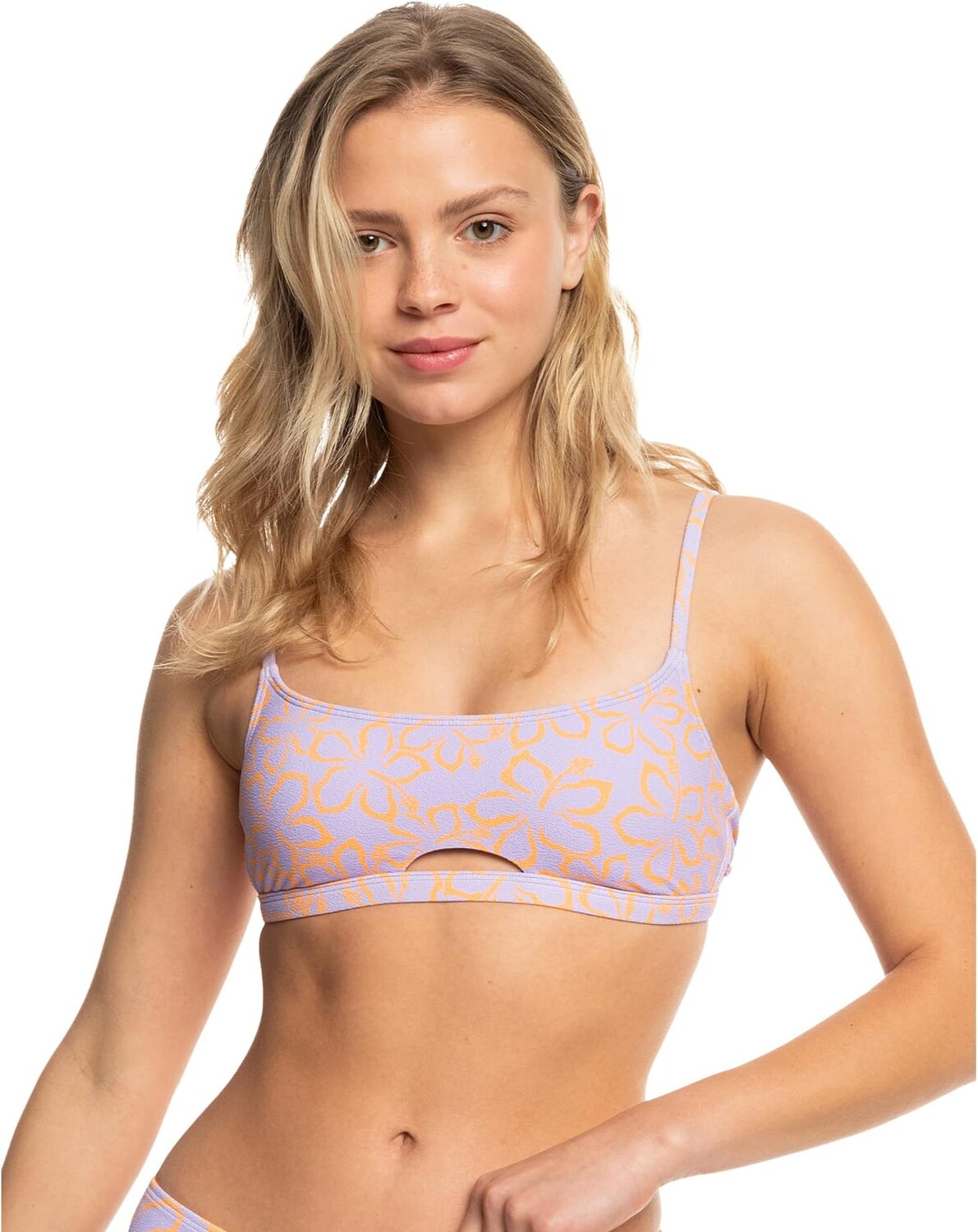 Купальник Roxy Hawaiian Heat Bralette, цвет Mock Orange Hawaiian Heat