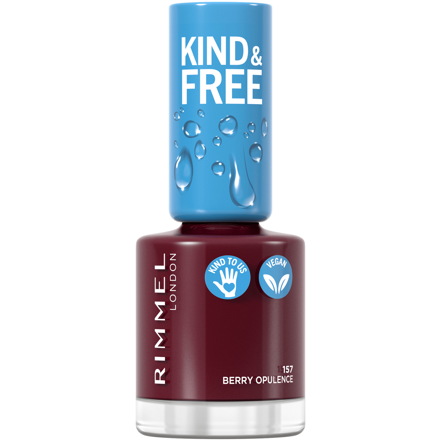 Веганский лак для ногтей 157 ягодное богатство Rimmel Kind&Free, 8 мл