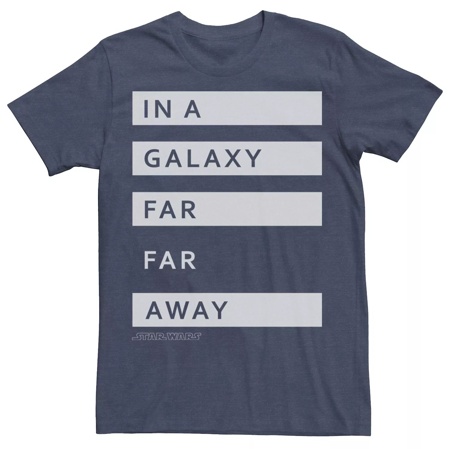 Мужская футболка In A Galaxy Far Far Away Word Stacks Star Wars blauvelt christian star wars be more yoda mindful thinking from a galaxy far far away