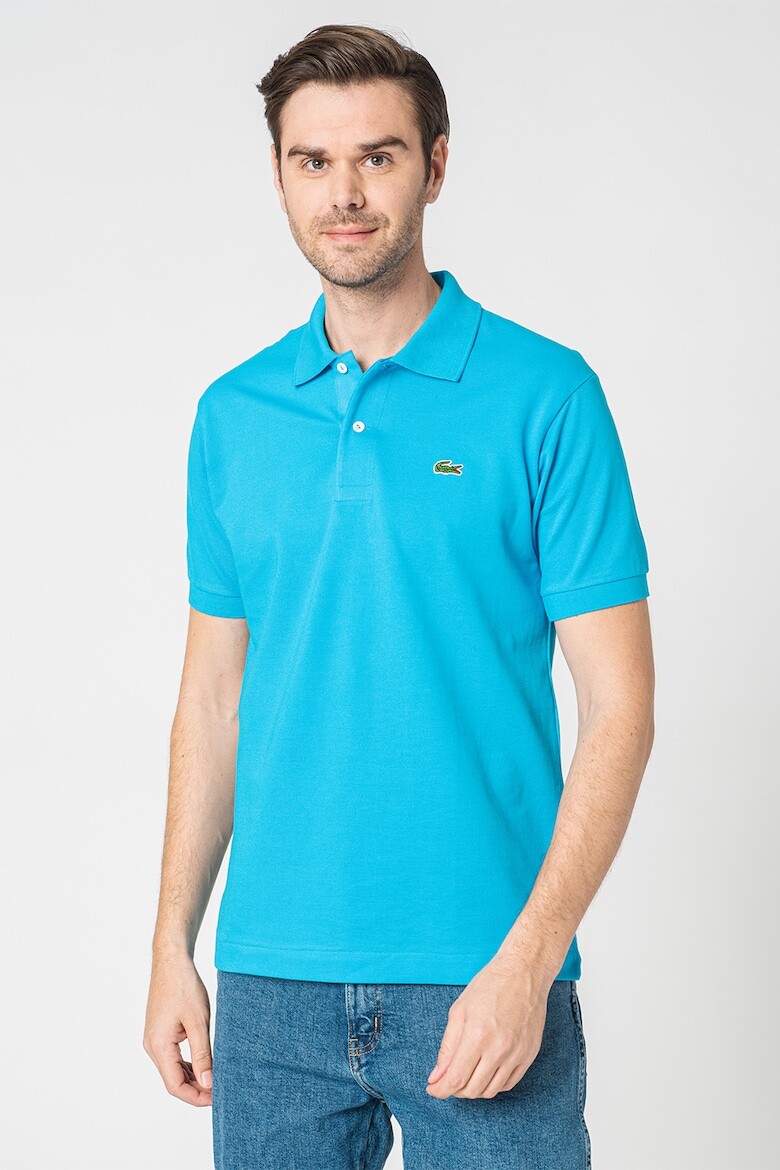 

Футболка из пике с воротником и логотипом Lacoste, синий