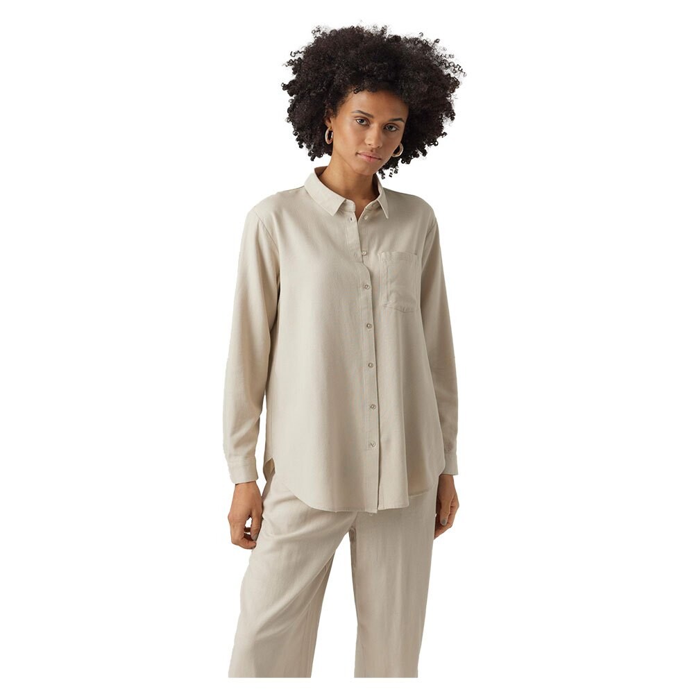 

Рубашка Vero Moda Mymilo, бежевый