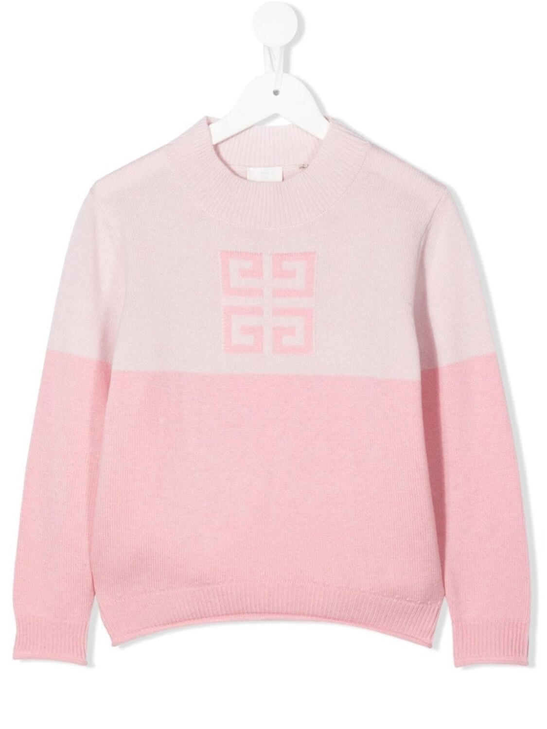 

Givenchy Kids джемпер с жаккардовым логотипом, розовый