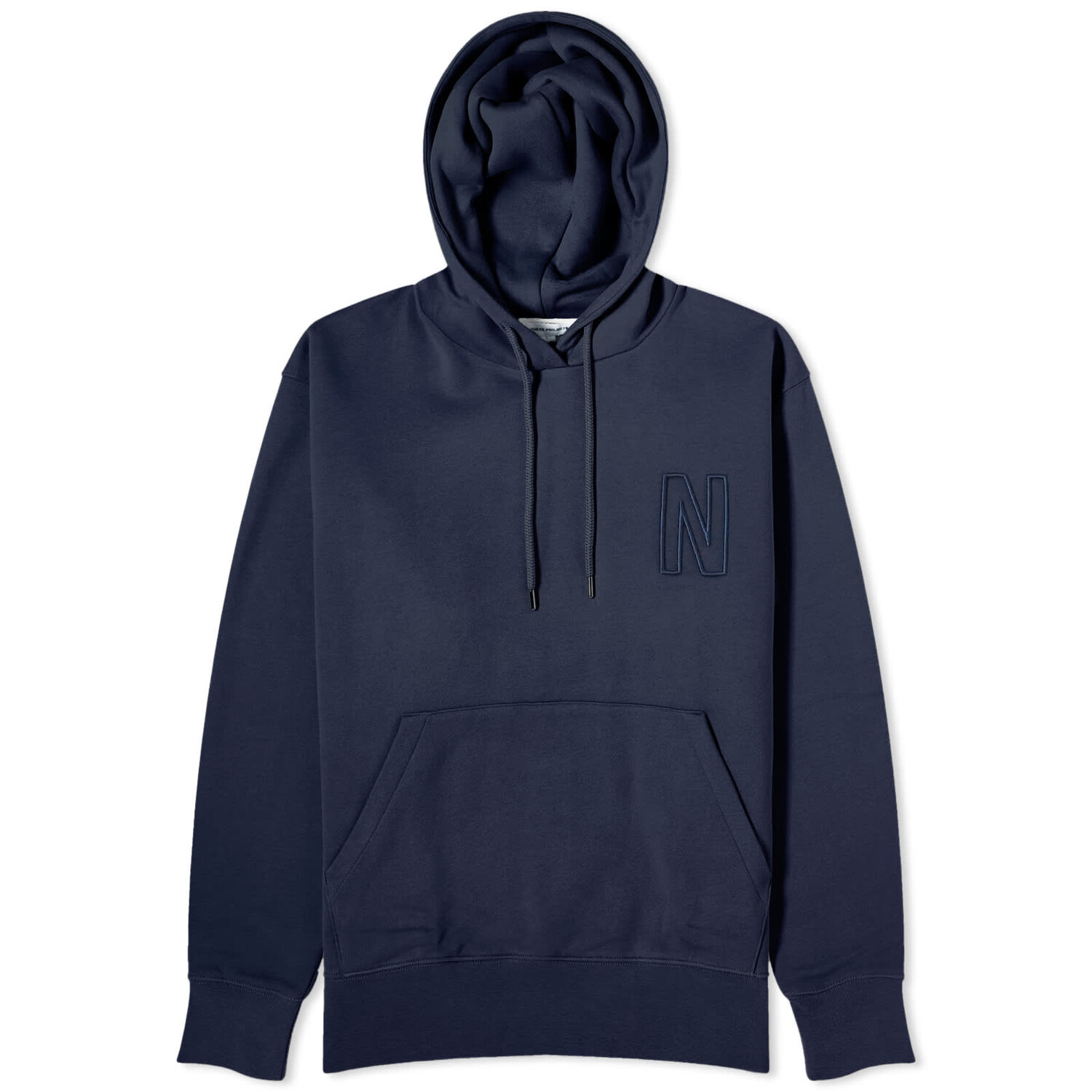 

Худи Norse Projects Arne Relaxed N Logo, темно-синий