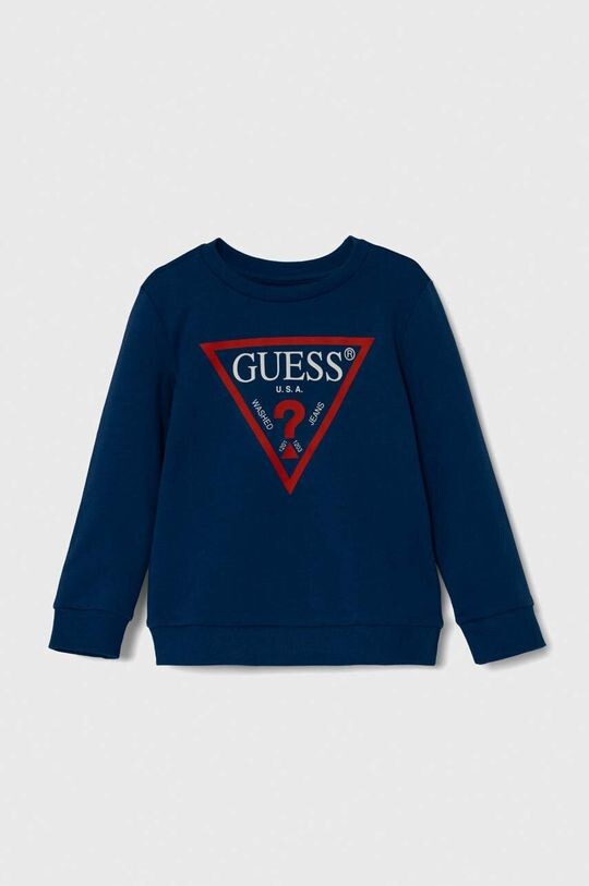 

Детская хлопковая толстовка Guess, синий