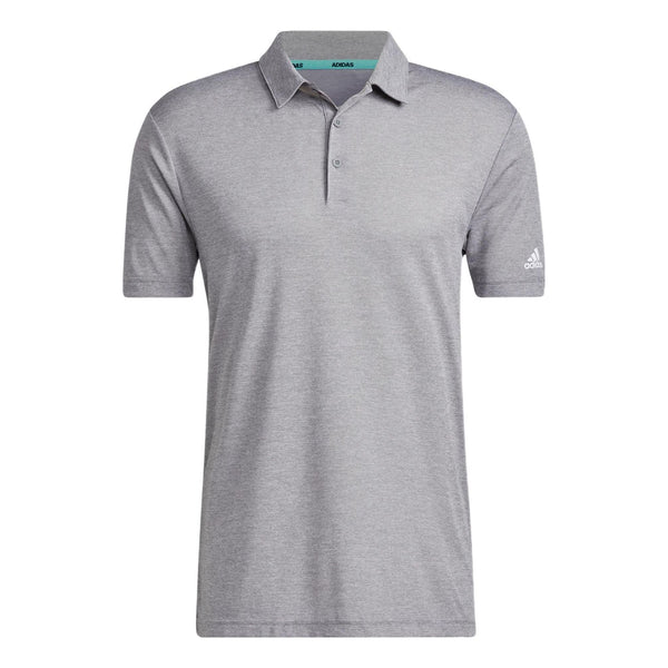 Футболка adidas SS22 Solid Color Logo Printing Short Sleeve Gray Polo Shirt, серый