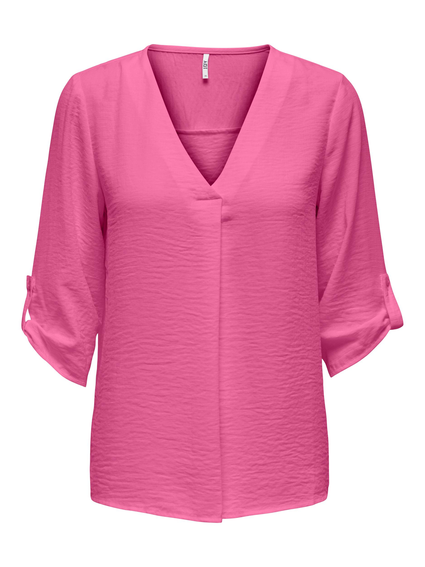 Блуза JACQUELINE de YONG Design Shirt TOP JDYDIVYA Freizeit Hemd V Neck, розовый jacqueline baird súplicas de um coração