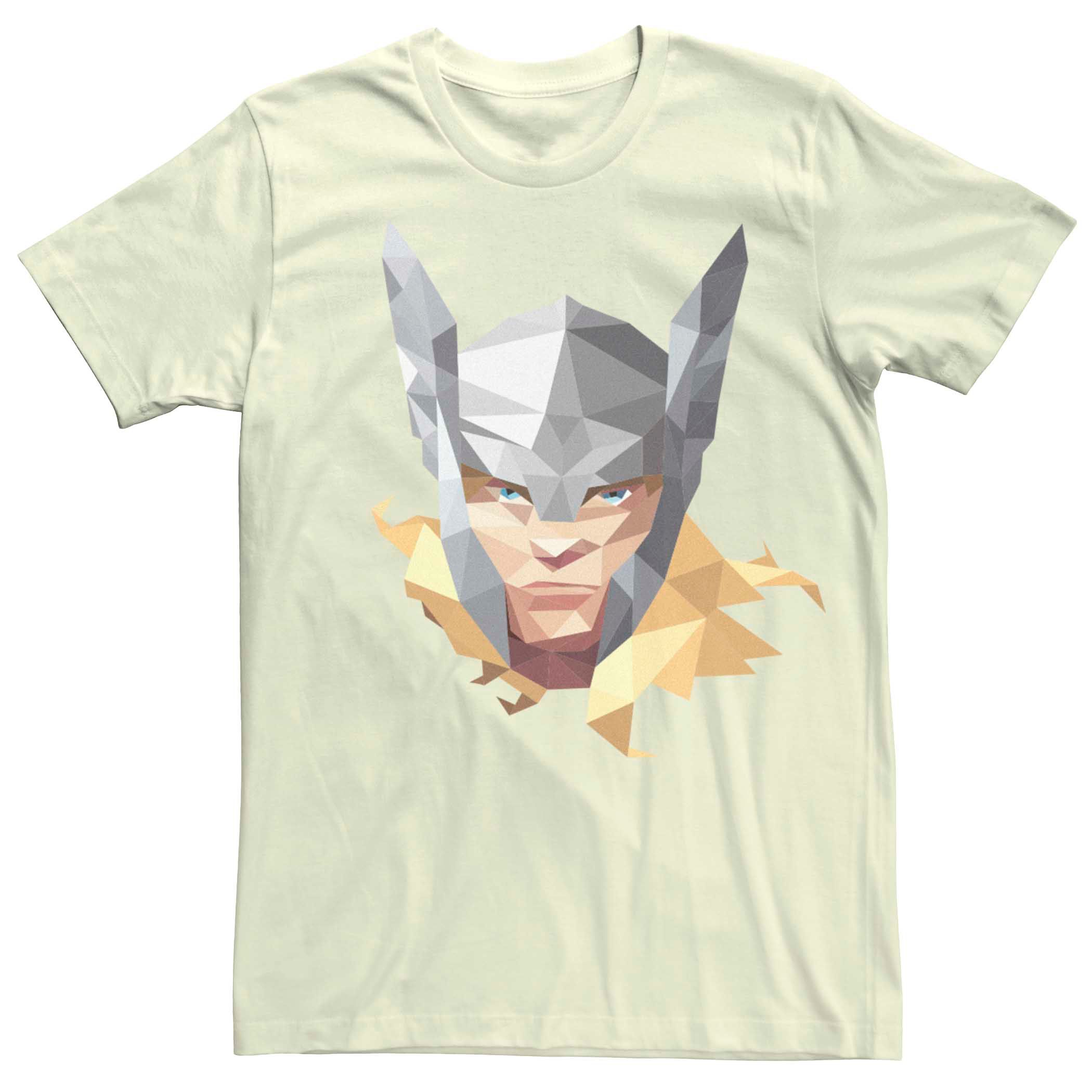 Мужская футболка с геометрическим рисунком Marvel Thor Licensed Character