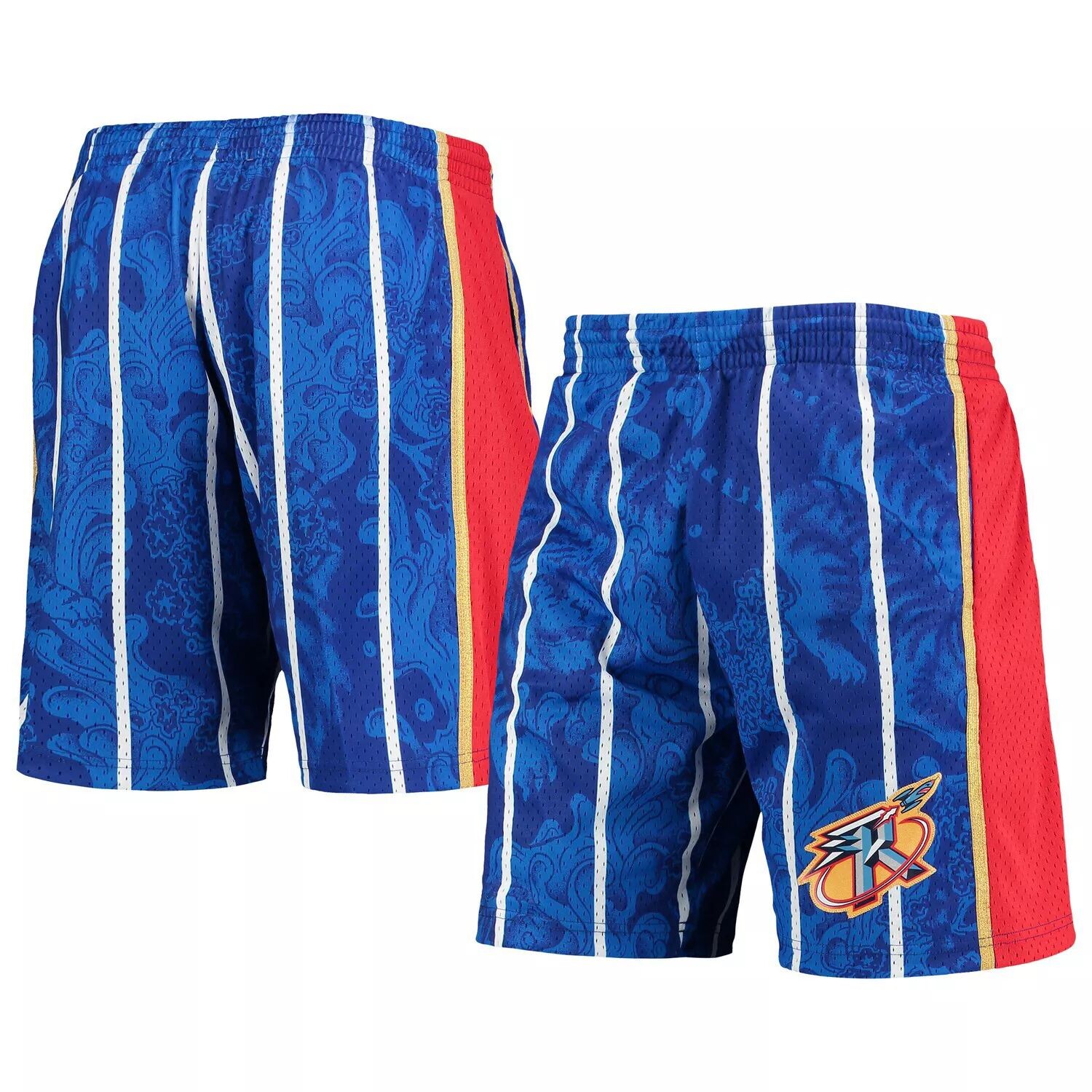 

Мужские шорты Mitchell & Ness Blue Houston Rockets Hardwood Classics Lunar New Year Swingman