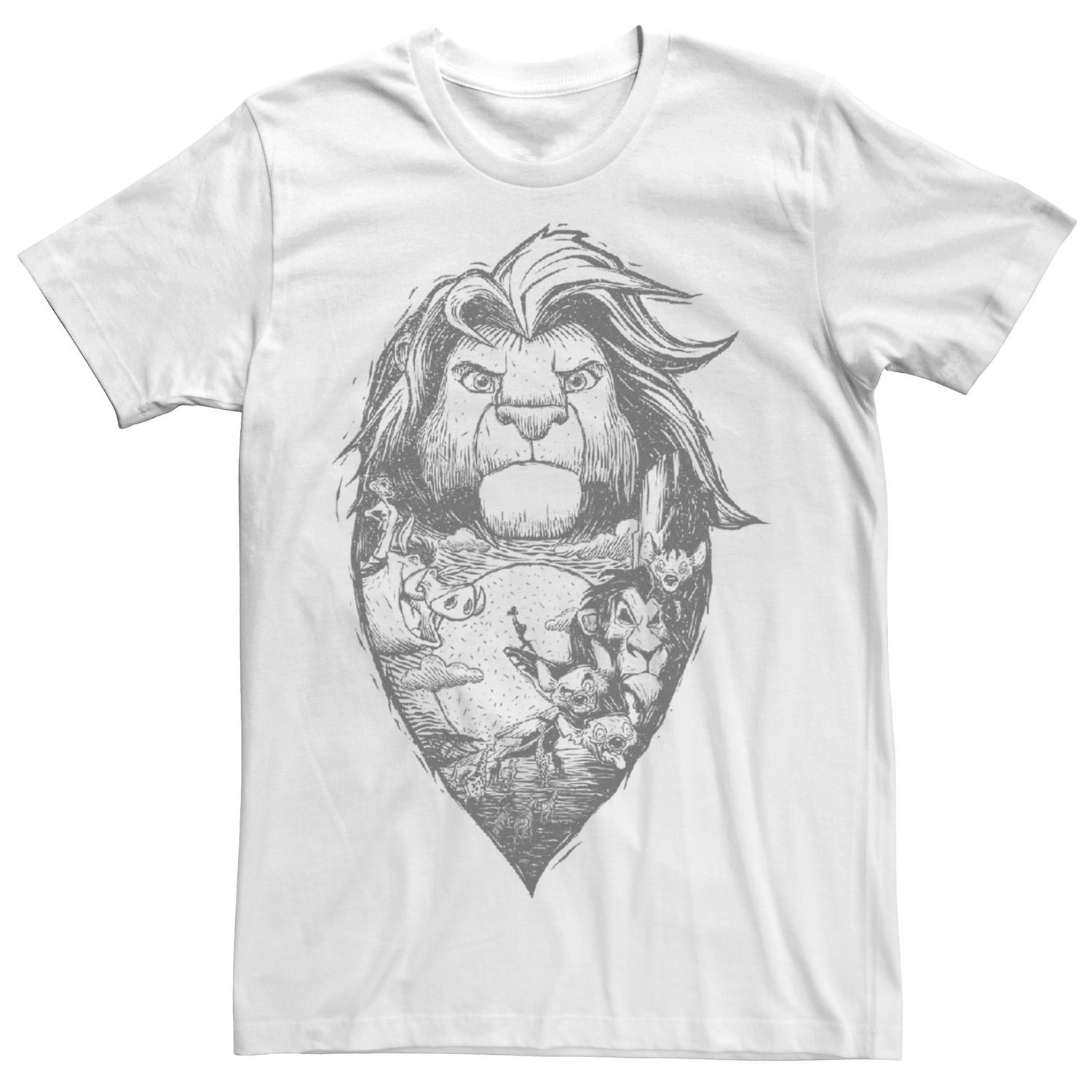 Мужская футболка The Lion King Simba Mane Disney