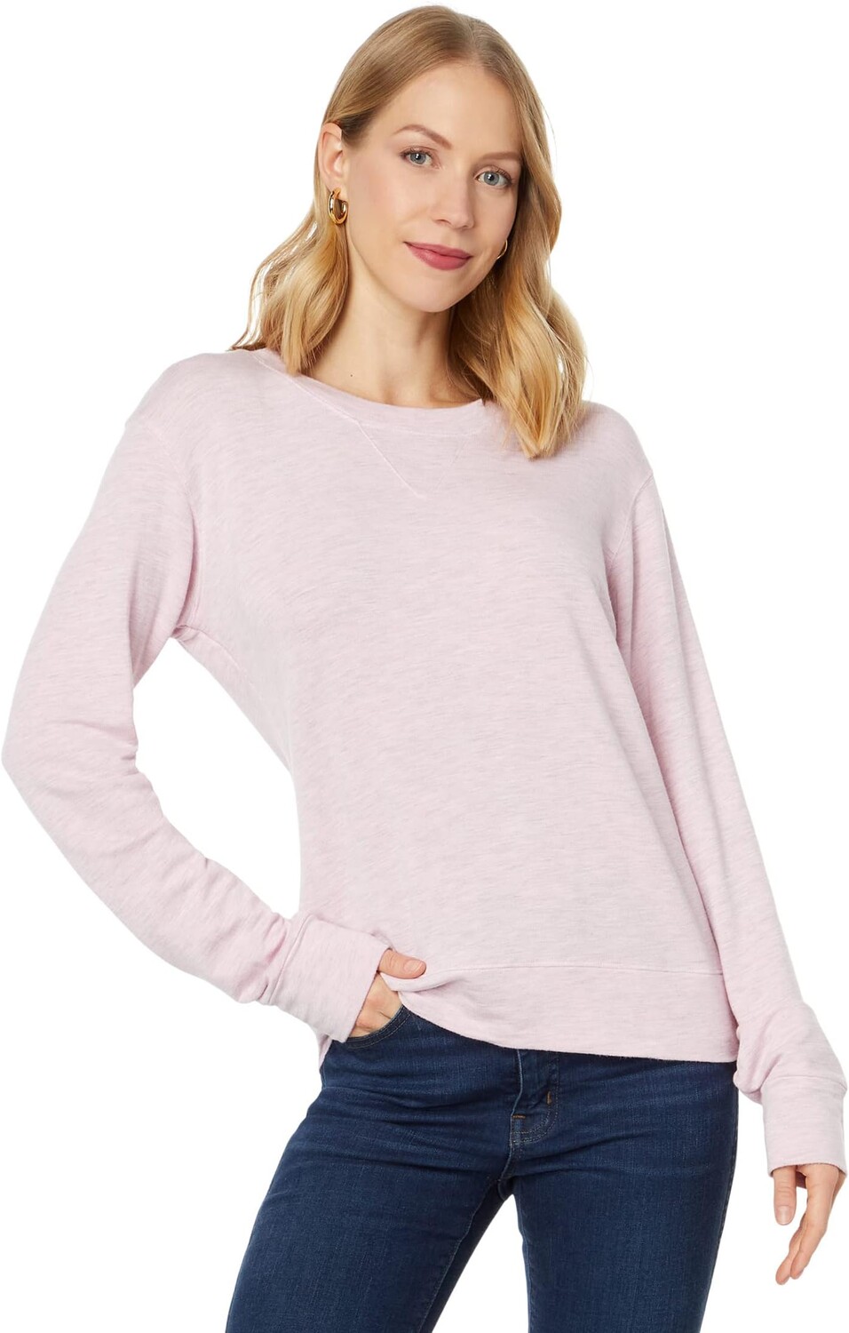 

Толстовка с круглым вырезом MONROW, цвет Orchid Pink