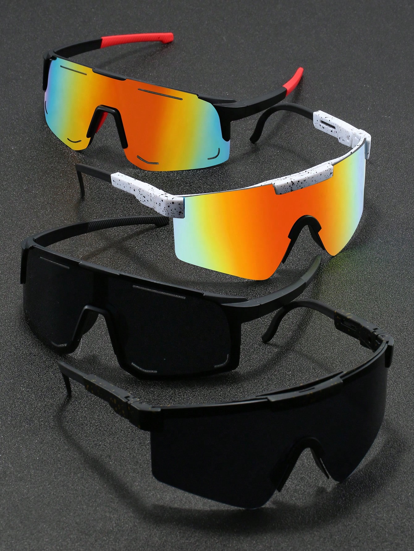 1 шт. Мужские модные и стильные спортивные солнцезащитные очки с запахом на открытом воздухе