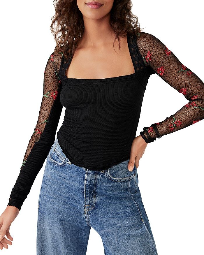 

Топ Jolie из смешанной техники Free People
