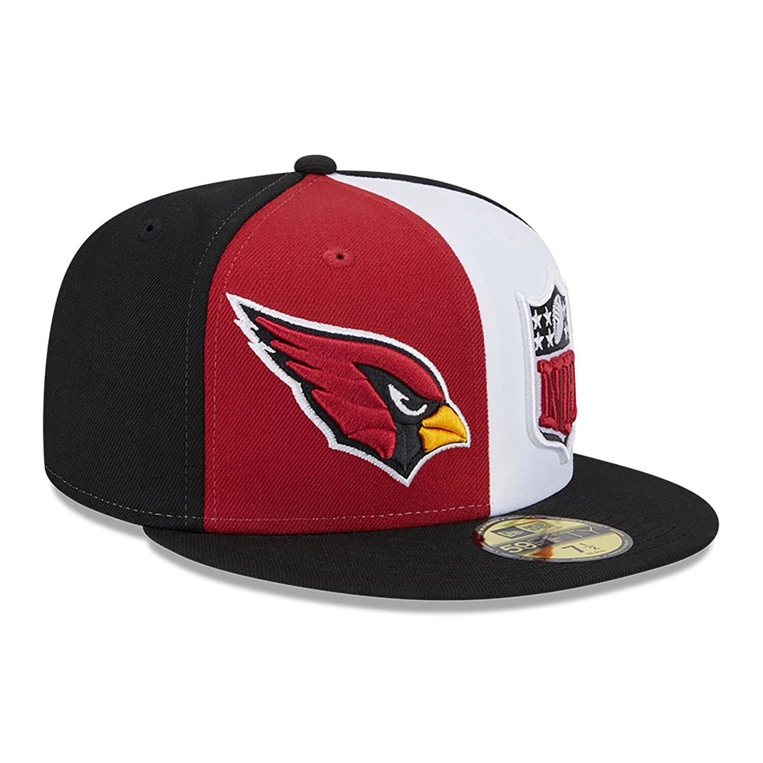 Мужская приталенная шляпа New Era Cardinal/Black Arizona Cardinals 2023 Sideline 59FIFTY