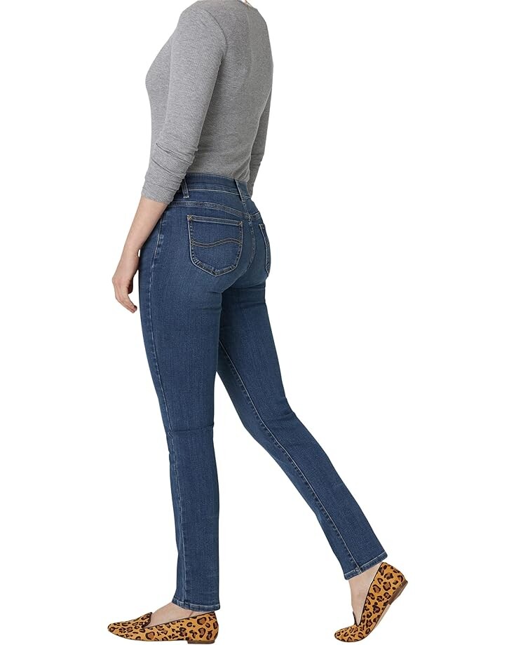 

Джинсы Lee Flex Motion Regular Fit Straight Leg Jeans Mid-Rise, цвет Seattle