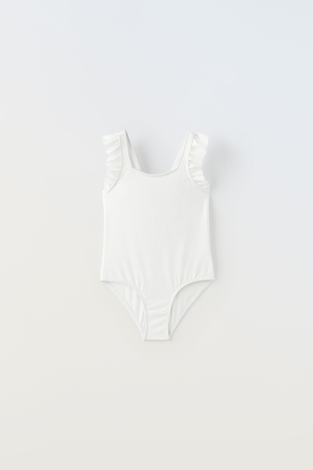 

Текстурный купальник Zara, белый