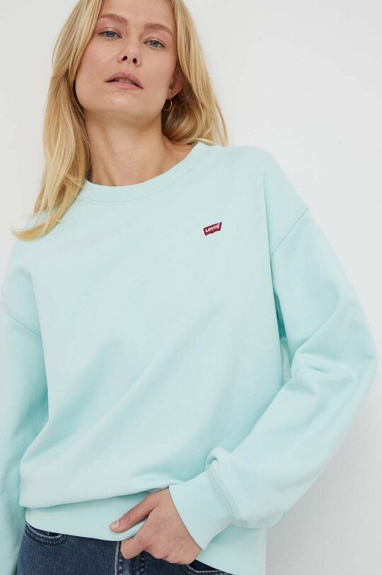 

Хлопковая толстовка Levi's, бирюзовый, Зеленый