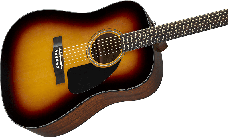 Акустическая гитара Fender CD-60 Dreadnought V3 Acoustic Guitar Sunburst w/Case акустическая гитара с аксессуарами fender cd 60 dread v3 ds sunburst bundle 2