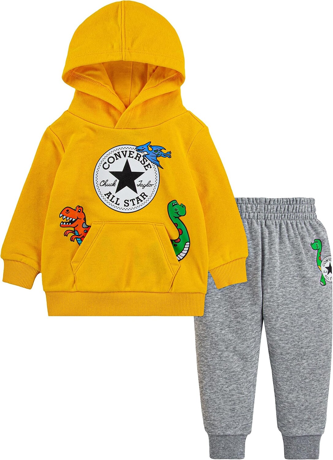 

Детский набор Converse Dino Pullover Joggers Set, цвет Dark Grey