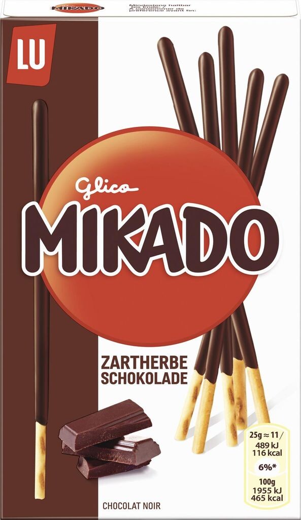 

Палочки Mikado мягкие бисквитные с глазурью из темного шоколада 75г Jacobs