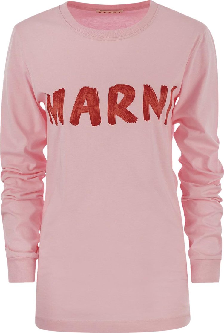 Футболка Marni Long-Sleeve 'Pink', розовый