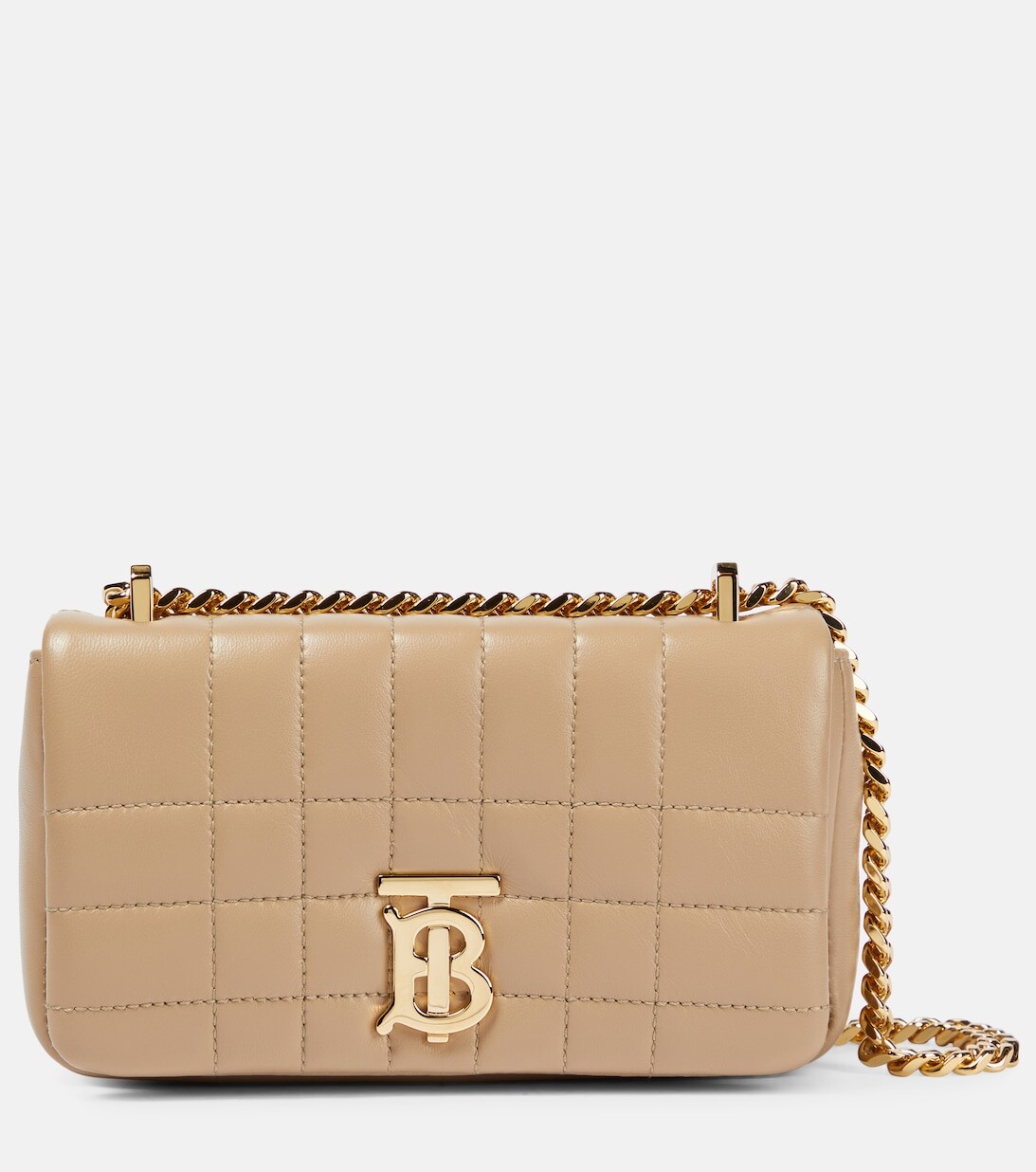 

Кожаная сумка через плечо Lola Mini Burberry, бежевый