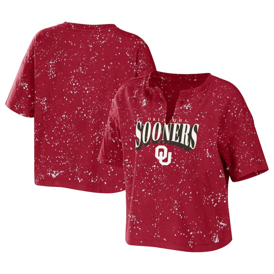 

Футболка с коротким рукавом WEAR by Erin Andrews Oklahoma Sooners, малиновый