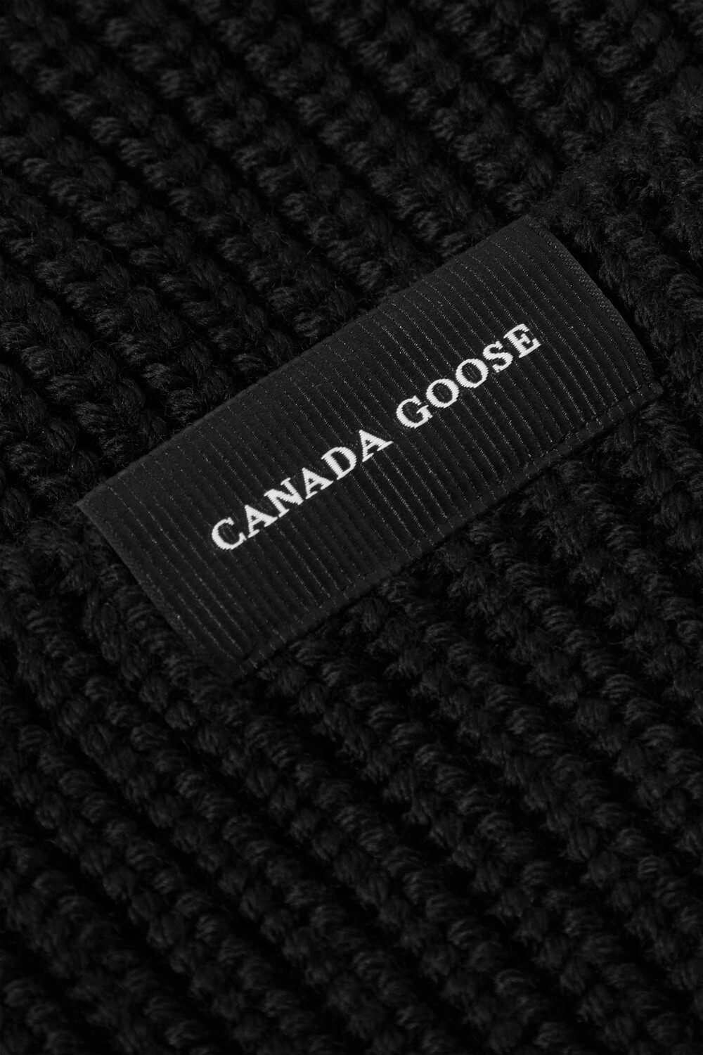 

CANADA GOOSE Шерстяная шапка в рубчик, черный
