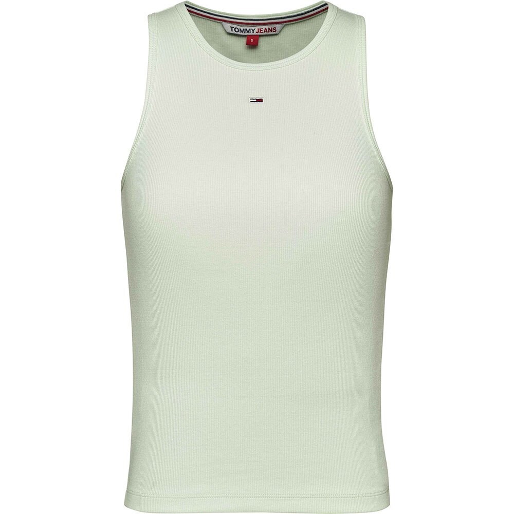 

Футболка Tommy Jeans Essential Rib, зеленый