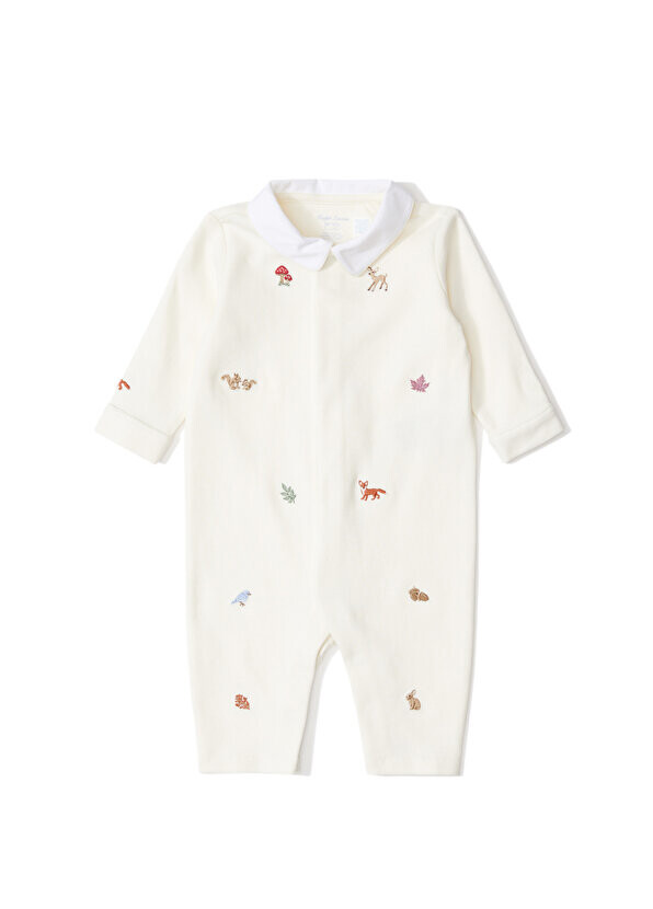 

Белые комбинезоны для маленьких мальчиков с вышивкой Polo Ralph Lauren