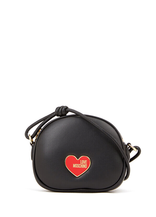 

Женская сумка через плечо с черным логотипом Love Moschino