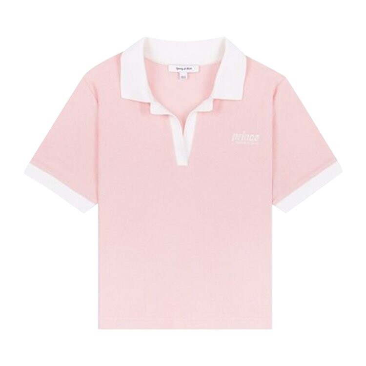 

Поло Sporty & Rich x Prince Sporty 'Baby Pink/White', розовый