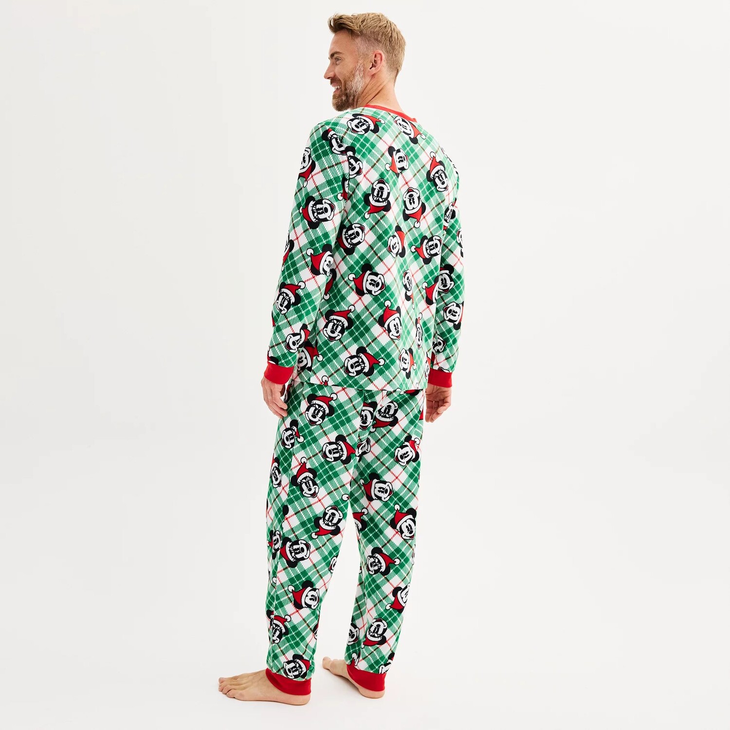 Мужской пижамный комплект с Микки Маусом и Минни Маус Disney от Jammies For Your Families Licensed Character мужской пижамный комплект с открытым низом и верхом в клетку buffalo jammies for your families