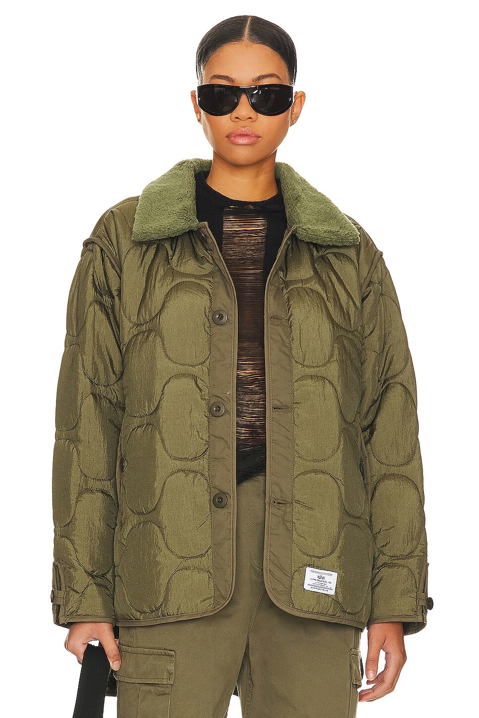 

Куртка ALPHA INDUSTRIES Liner, зеленый