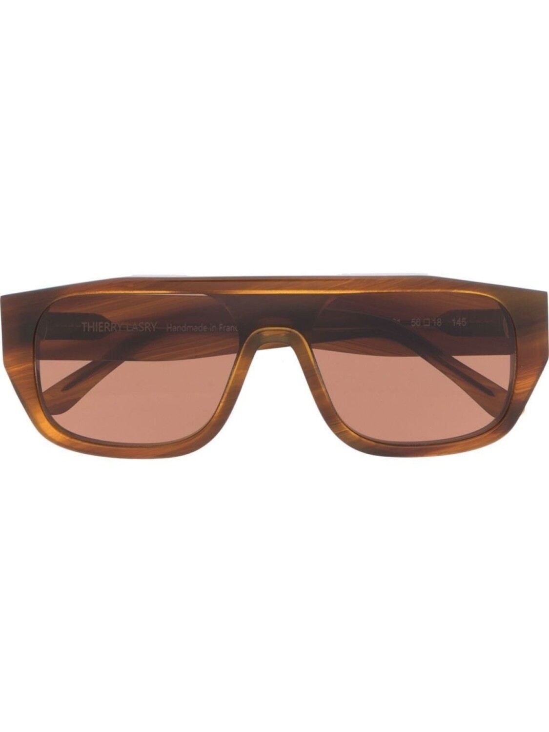 

Thierry Lasry солнцезащитные очки-пилоты черепаховой расцветки, коричневый