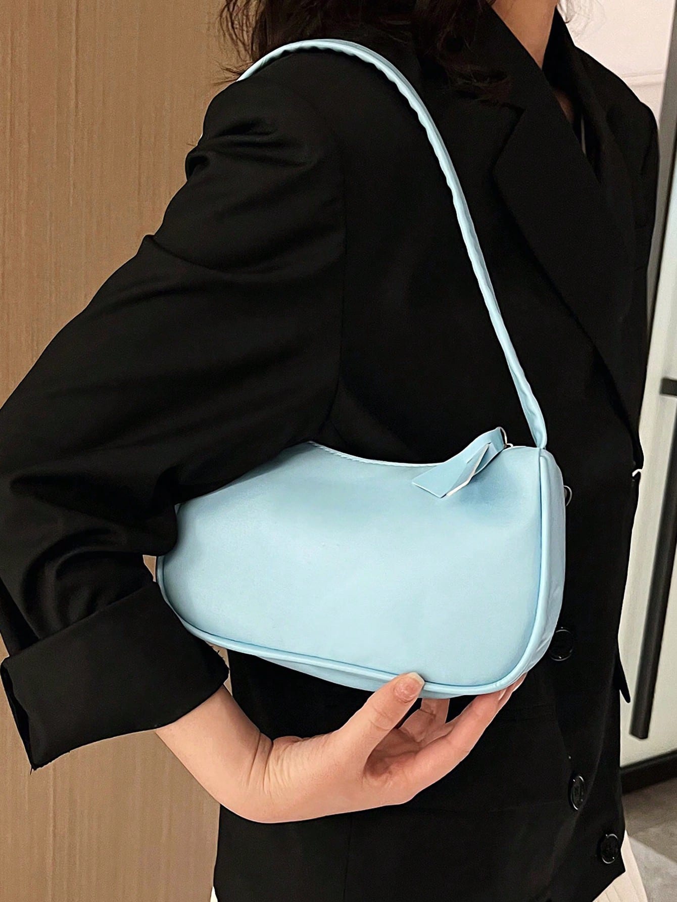 Модная сумочка в форме облака конфетного цвета, синий сумка милая альпака зеленый