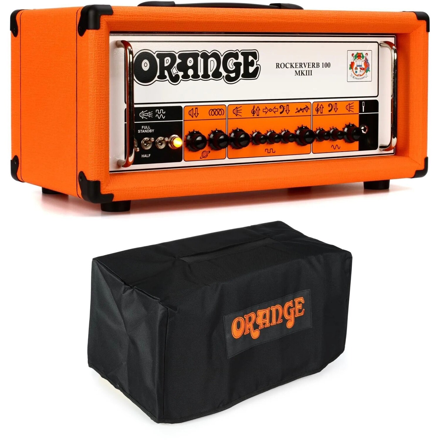 

Новый Orange Rockerverb 100 MKIII — 2-канальная ламповая головка мощностью 100 Вт с крышкой
