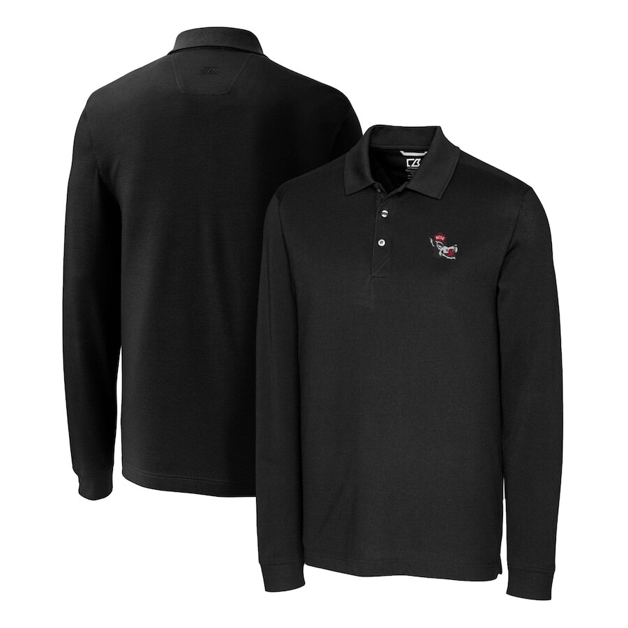 

Поло с длинным рукавом Cutter & Buck Nc State Wolfpack, черный