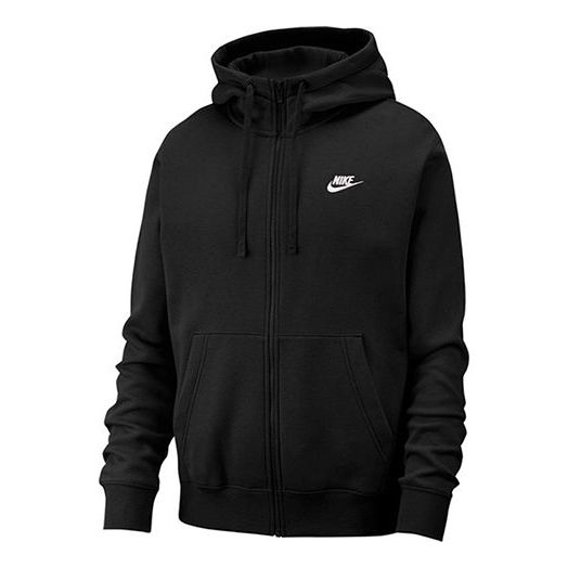 Куртка Nike Casual Sports Solid Color Zipper hoodie Jacket Black, черный куртка men s nike solid color jacket black dq5817 010 черный