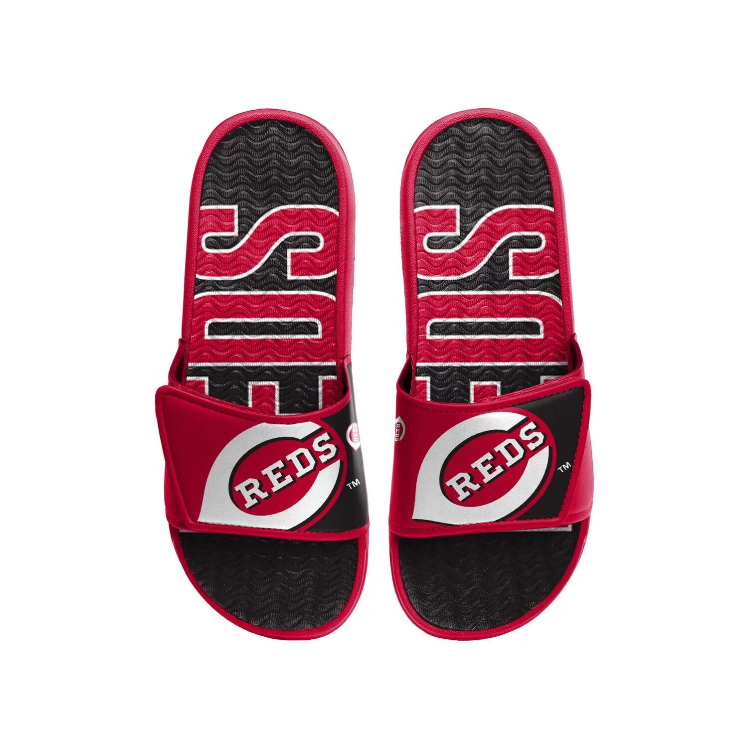 

Мужские гелевые шлепанцы с логотипом FOCO Cincinnati Reds