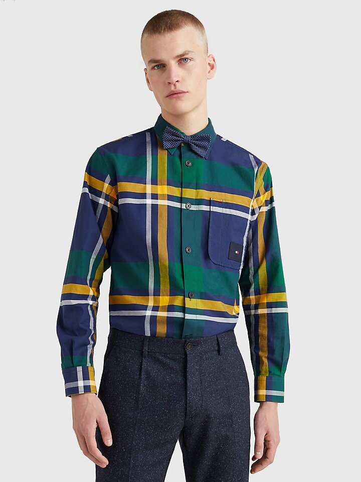 

Оксфордская рубашка в клетку Custom Fit Tommy Hilfiger