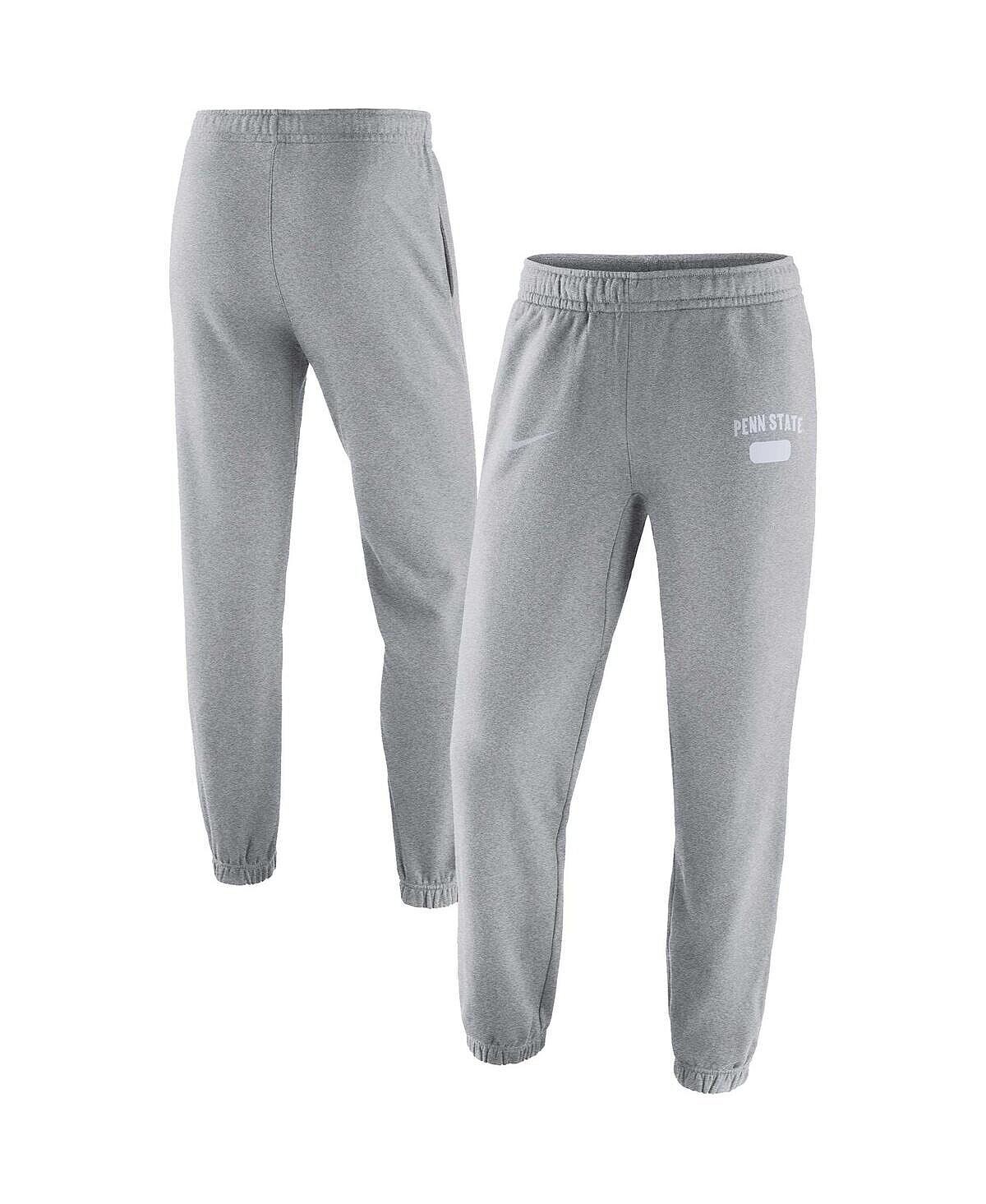 

Мужские серые флисовые брюки Penn State Nittany Lions Saturday с меланжевым рисунком Nike